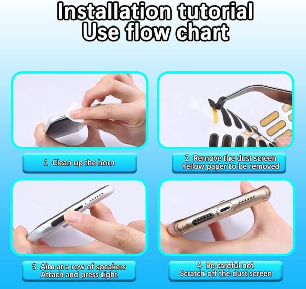 10PCS Mobile Phone Dustproof Stickers Speaker Mesh Universal Anti-Dust