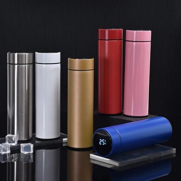 Stainless Steel Smart Water Bottle with LED Temperature Display 500ML