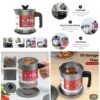 Kitchen Oil Filter Pot 1.4 Liter Stainless Steel Oil Strainer Container