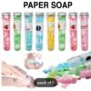 Silver Cap Flower Paper Soap Fragrant Tube Packing Random Color