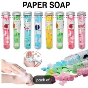 Silver Cap Flower Paper Soap Fragrant Tube Packing Random Color